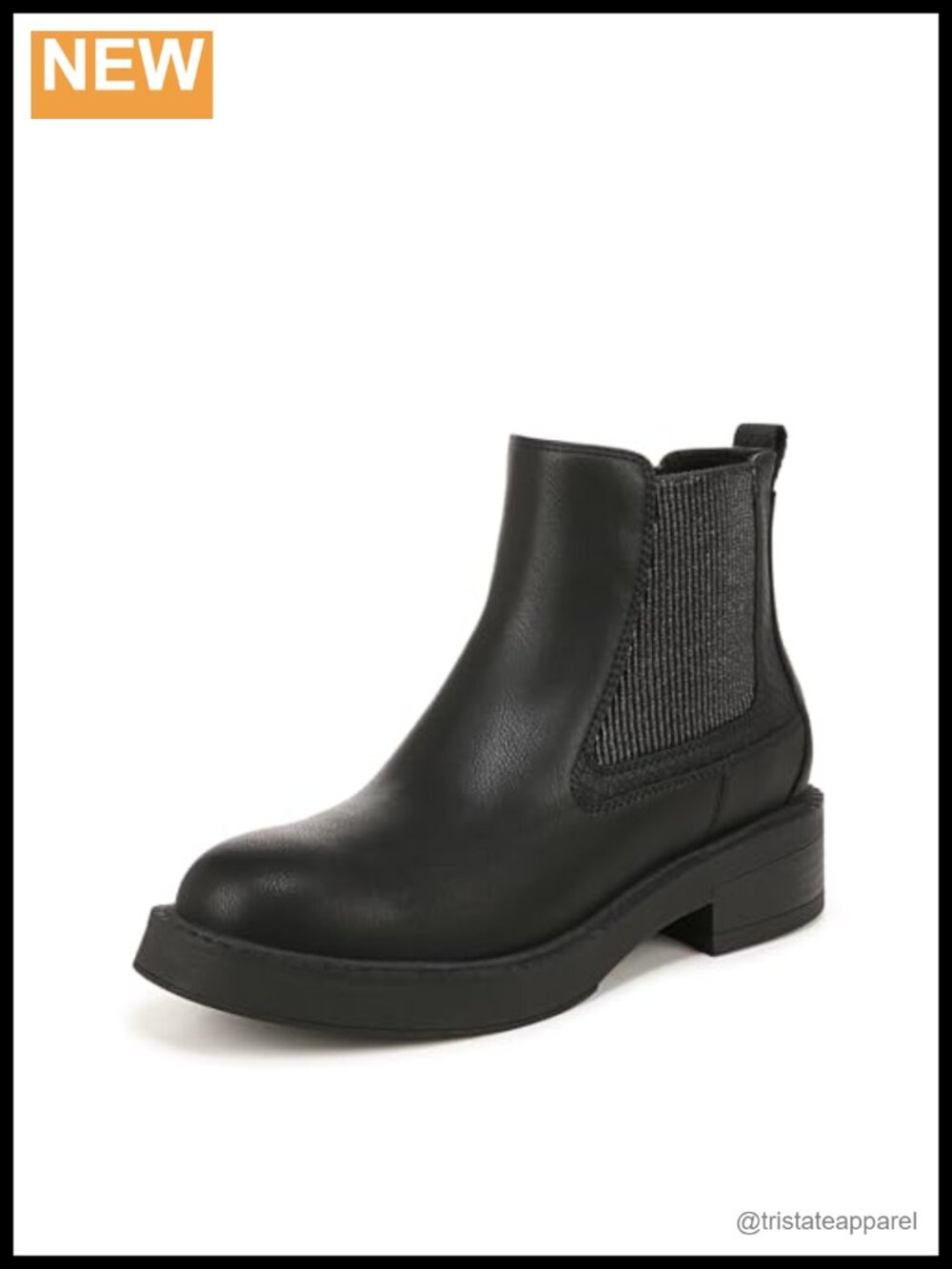 Women's Chelsea Ankle Bootie with Inside Zipper, Faux Leather